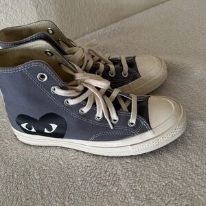 Comme des Garcons  Gray High-Top Sneakers